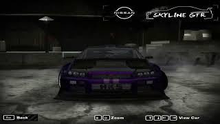 Nissan Skyline GTR R34 Customization and Gameplay Need For Speed Most Wanted Hard+