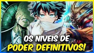 OS 10 MAIORES NÍVEIS DE PODER BOKU NO HERO! I My Hero Academia