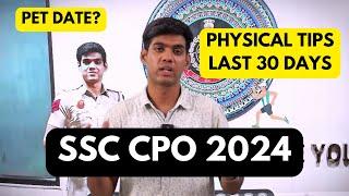 SSC CPO Physical 2024 | My suggestions n tips | PET from 13 October