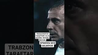 TRABZONSPOR TARAFTARI ISLIK İLE SPİKERİN SESİNİ BASTIRIYOR