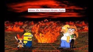 Mugen : Dave The Minion & Blossom Mk Vs Homer Simpson & Vicky (Request)