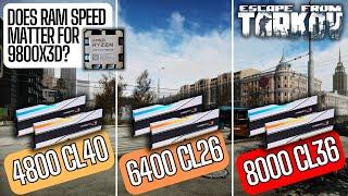 Does RAM Speed Matter for 9800X3D in Tarkov?