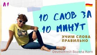  Wortschatz * Сегодня выучим 10 слов за 10 минут. 