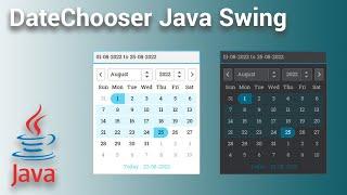 How to use Date Range Chooser with Java Swing