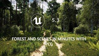 2 Ways to create a Forest/Scenes in Minutes with PCG in Unreal Engine 5