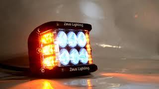 Zeus Lighting Ares Series LED Pods Lights With Amber Side Lighting