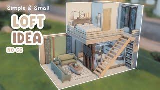 Simple Loft Idea  Sims 4 Speed Build with Lofi (No Talking)