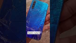 Redmi note 8 front and back glass display broken after throw ||