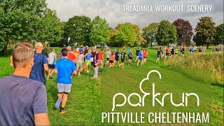 5 KM Treadmill Workout Scenery | Pittville parkrun | Virtual Run / Walk ASMR | Cheltenham UK