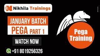 Pega Demo Jan Batch 2022 Part 1 | Nikhila Trainings | Pega Online Training.