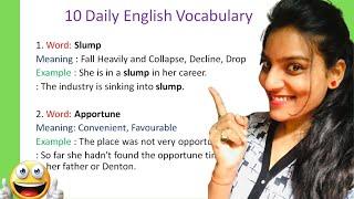 10 Daily Use English Words Practice | Vocabulary Practice | 2021 | Basics With Meeta