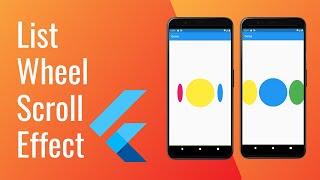 Flutter ListWheelScrollView | Horizontal List View | Customizable