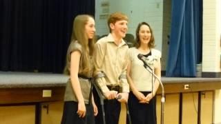 Mother, son, and daughter sing Wake Up Canon