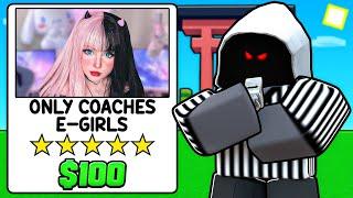 I COACHED An E-GIRL To Become A PRO.. (Roblox Bedwars)