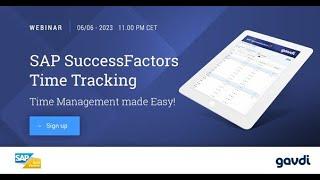 SAP SuccessFactors Time Tracking | Gavdi Group