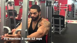 Jay Diaz training chest 8 weeks out The Montanari East Coast Cup