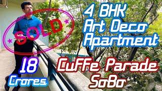 Massive 4 BHK Apartment Sale Cuffe Parade South Mumbai | Famous 1930's Art Deco Building Interiors