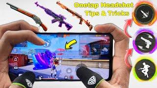 One tap headshot tips and tricks with handcam tutorial free fire