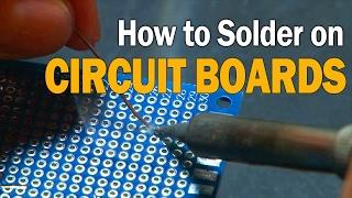 How to Solder on Circuit Boards!