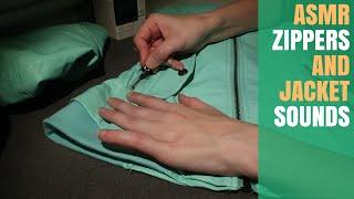 ASMR Zippers ~ Sticky Fingers & Coat Rubbing Sounds  :)