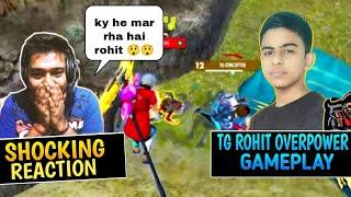 Rocky Bhai Shocking Reaction On Tg Rohit Overpower Gameplay !! Garena Free Fire