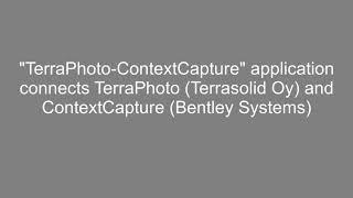 TerraPhoto-ContextCapture app