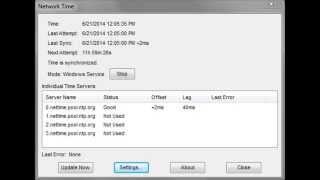 Net Time Time  Synchronization Program, Fixes Bad CMOS battery issues