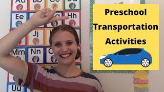 TRANSPORTATION Part #1 - Preschool and Kindergarten Activities!