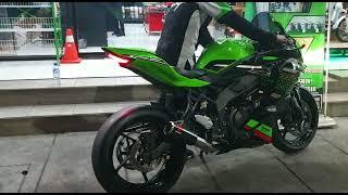 Cek Sound Knalpot Yakuza ER7 Long di Kawasaki Ninja ZX25R 