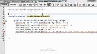 How to use a Scanner in Netbeans - Java tutorial