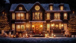  Christmas Ambience | Relaxing Christmas music "Snowy Christmas Night" for Sleeping & Relaxation