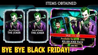 MK Mobile. The End of Black Friday Deals. Killer Joker Pack Opening WENT RIGHT!