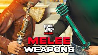 Best MELEE Weapons & How To Unlock Them in GTA Online!