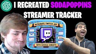 I Recreated Sodapoppins Twitch API Google Sheet Function #sodapoppin #twitch #programming #chatgpt