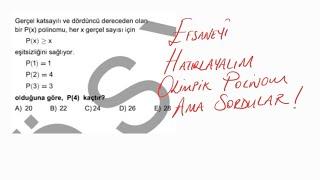 2021 Ayt Zor Polinom sorusu | Polinomların Kralı | Sormazlar Deme öğren yanılma