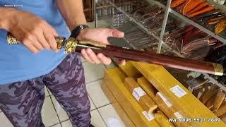 Bahas Golok Sembelih PREMIUM Bahan BOHLER K110 full harden