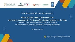 A Review Local Governments’ Performance in Disclosure of Land Use Plans and Land Pricing Frameworks