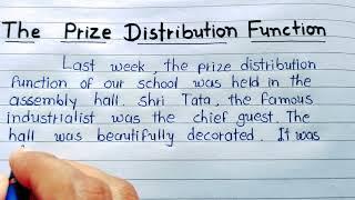 The prize distribution essay writing in english/english essay/AJ pathshala/