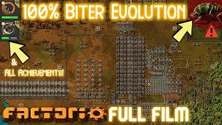 Can you beat FACTORIO when the Biters start at 100% EVOLUTION - Full Movie (edited)