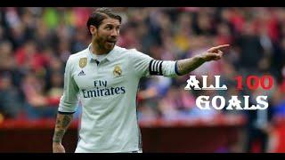 Sergio Ramos all 100 Goals with Real Madrid 2005-2020 - HD