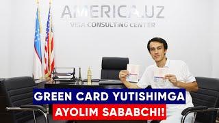 VIZA OLMAGUNIMCHA ISHONMADIM! GREEN CARD VIZASINI QO'LGA KIRITGAN MIJOZIMIZ BILAN SUHBAT