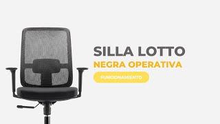 Silla Lotto Negra, adaptable a diversos pesos y alturas | Visso