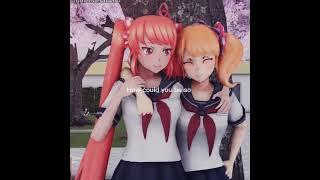 Yandere school simulator edit :D || Osana Najimi killed raibaru  || #shorts #yanderesimulator #edit