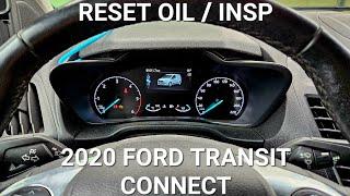 2020-2023 Ford Transit Connect - How to reset oil service /inspection - kasowanie inspekcji olejowej