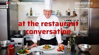 [Share English] at the restaurant conversation - english speaking practice #sharesuccess #sharespace