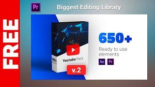 Biggest Youtube Editing Library | Premiere Pro | Free Template VIDEOSHARE | FREE DOWNLOAD