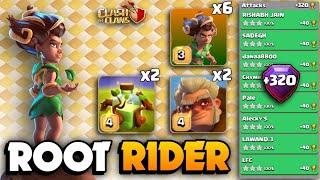 +320 EASYLY Get 3 StarsROOT RIDER DRUID Spam With Overgrowth TH16 Attack StrategyClash Of Clans