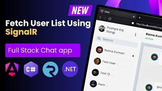 Build a Real-Time Chat App with Angular 19 & .NET 9 | Fetch Users List