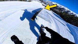 POV: Snowboarding, but I actually send it! 