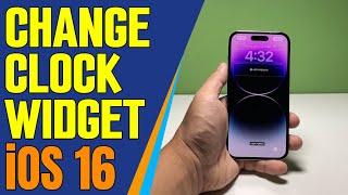 How To Change Lock Screen Clock Widget’s Font & Color in iOS 16